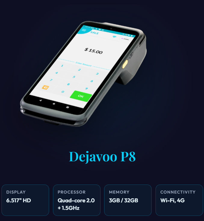 Dejavoo P8 smart terminal