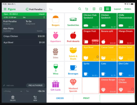 FigurePOS order tracking system
