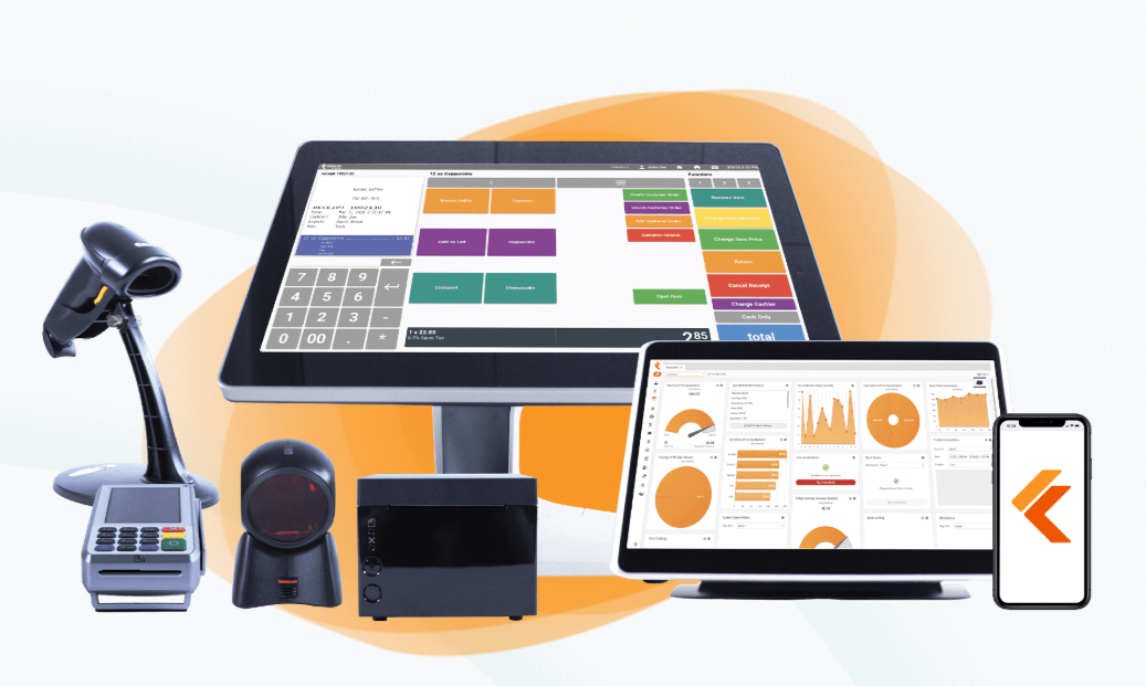 KoronaPOS full retail and restaurant system with analytics